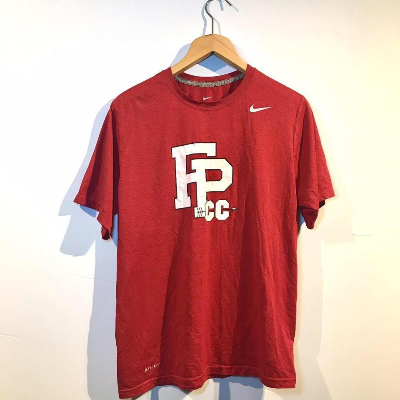nike-men-s-red-and-white-t-shirt-depop