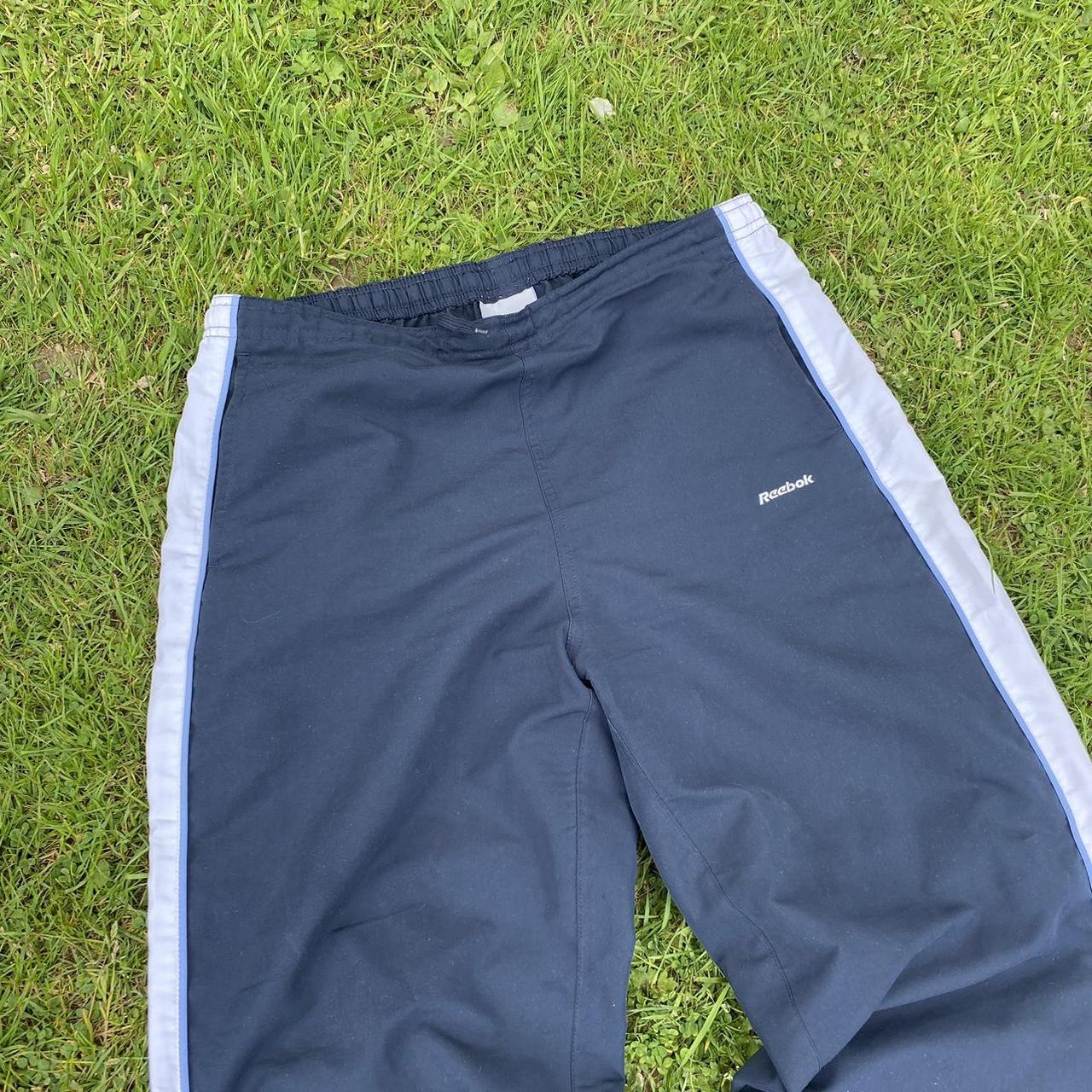 Reebok Men's Navy and White Joggers-tracksuits | Depop