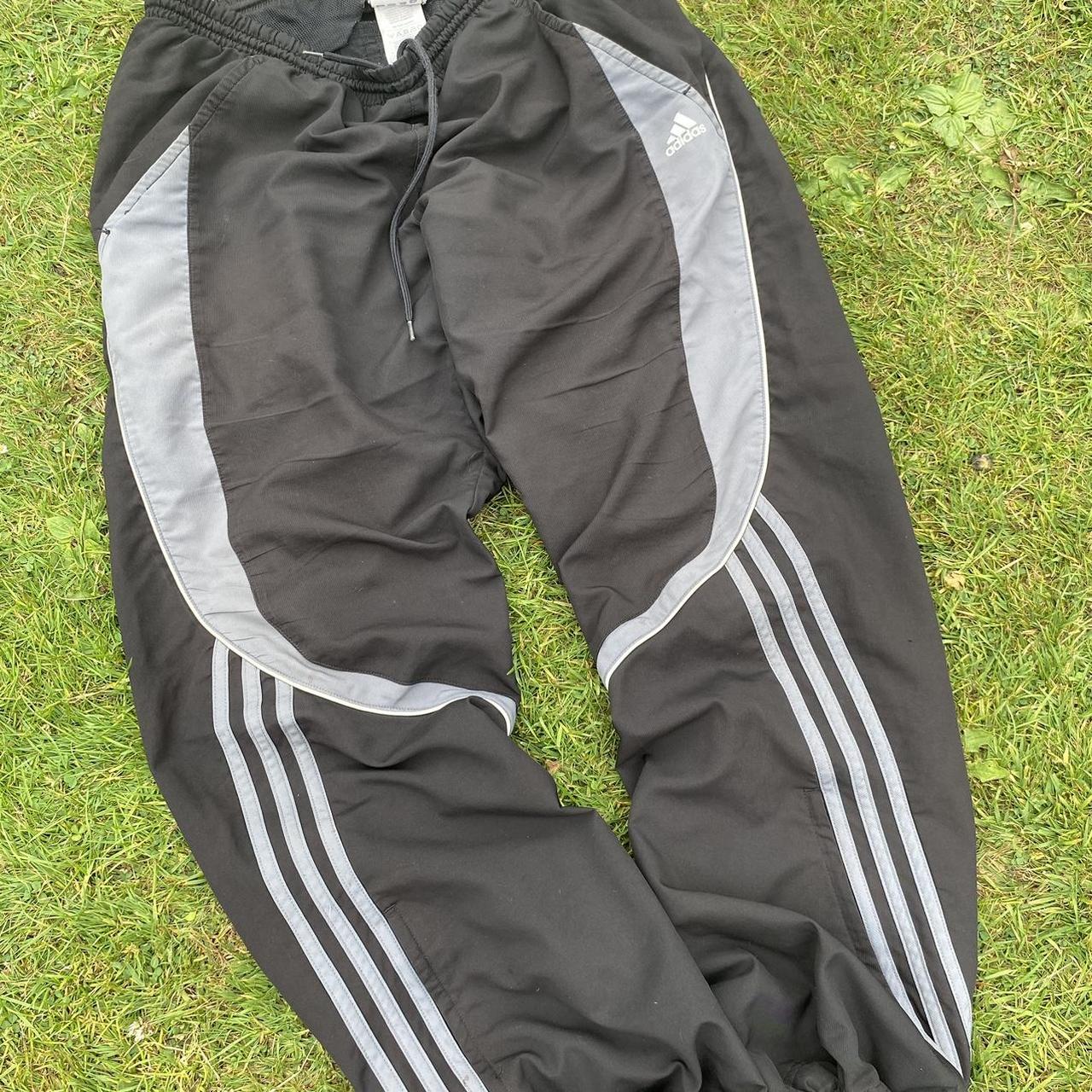 Vintage adidas track pants / tracksuit bottoms... Depop