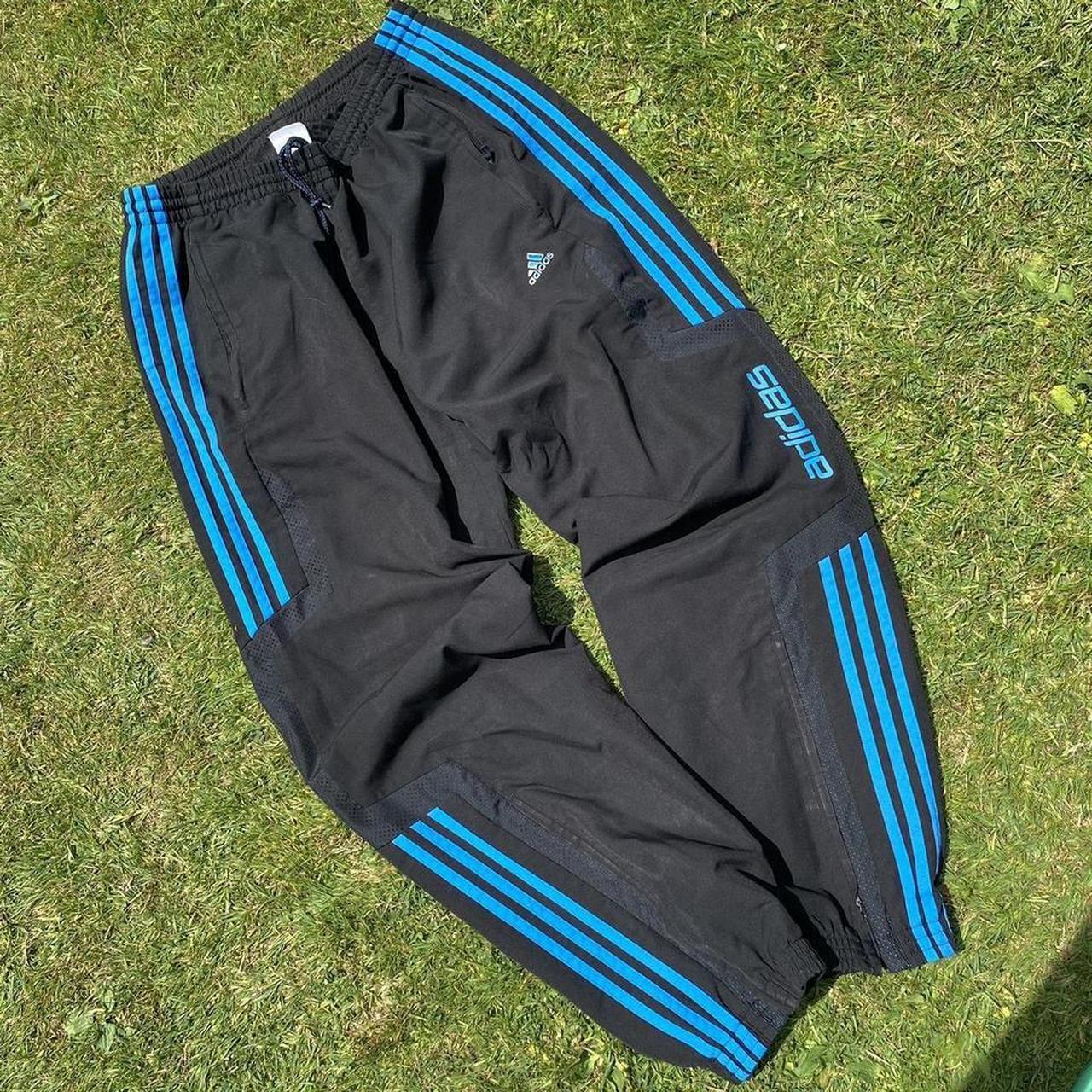 Vintage black adidas tracksuit bottoms / track pants... Depop
