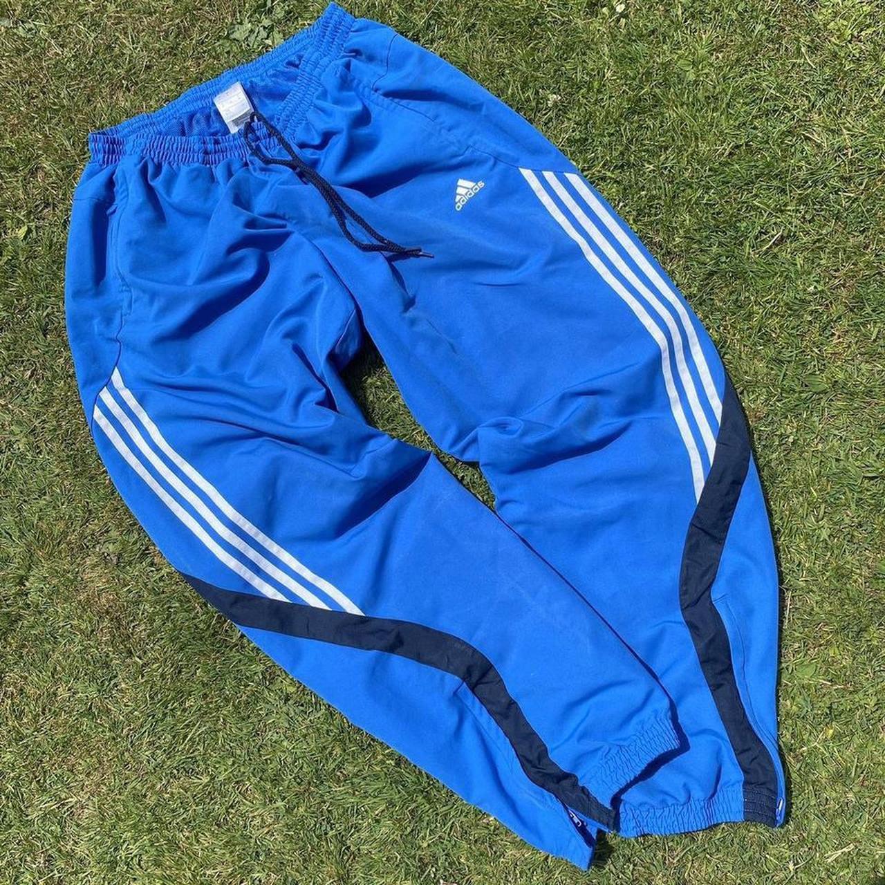 Vintage Blue Adidas Track Pants Tracksuit Bottoms Depop 6066