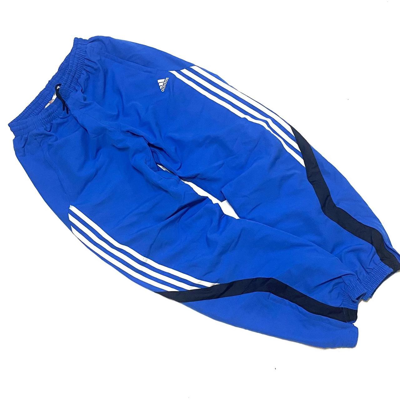 Vintage Blue Cuffed Adidas Tracksuit Bottoms Track Depop 5231