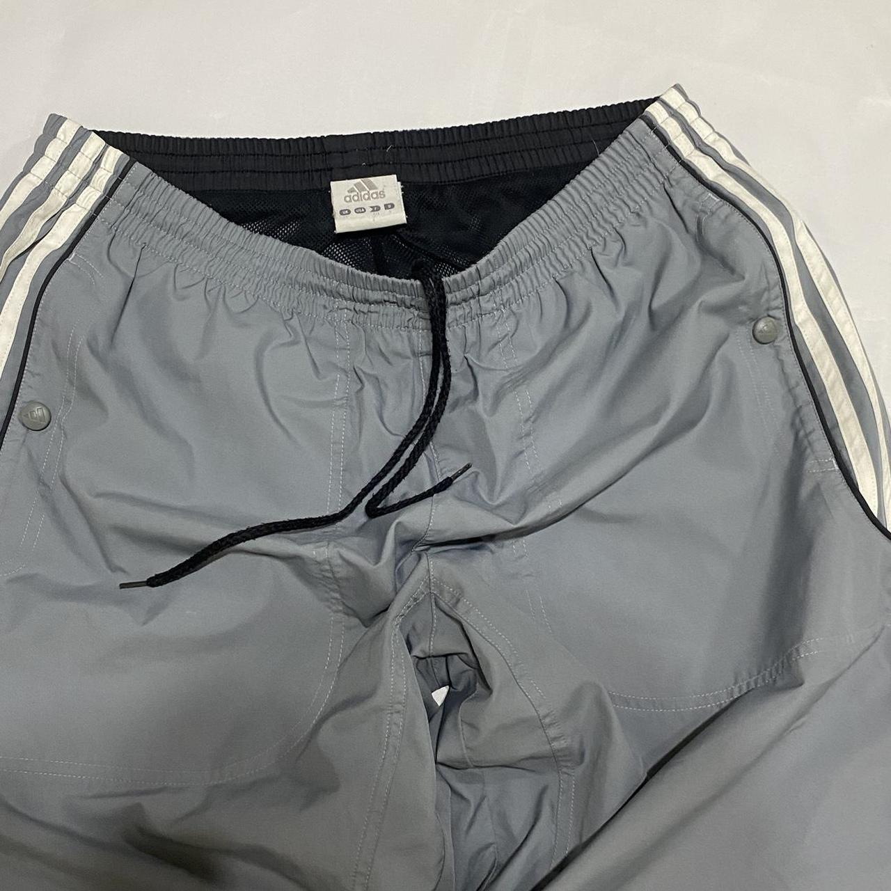 Vintage grey adidas tracksuit bottoms / track pants... Depop