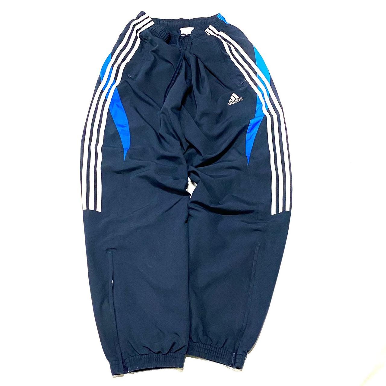 Vintage navy adidas tracksuit bottoms / track pants... Depop