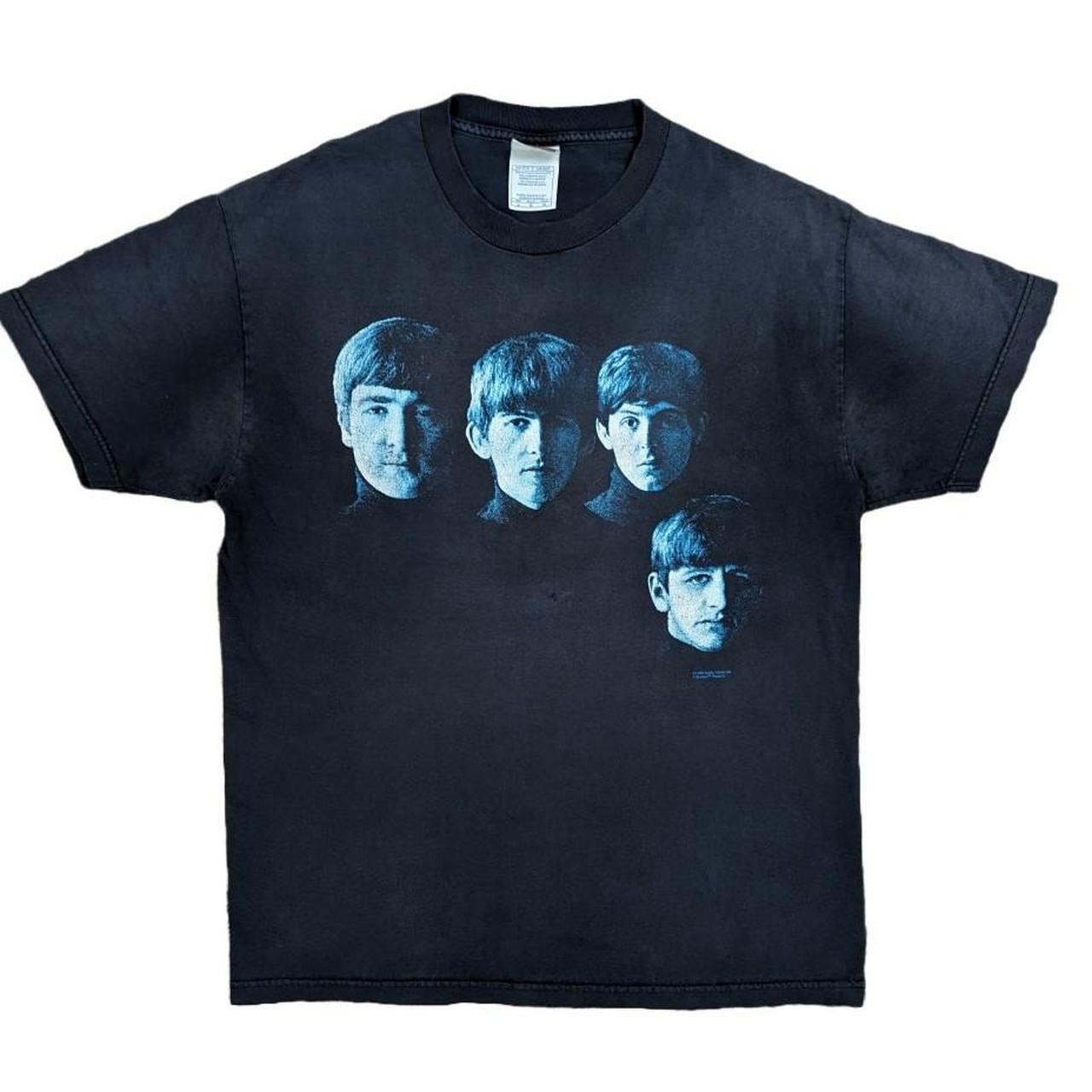 Vintage Beatles faded black T-shirt • ©️ 1999,... - Depop