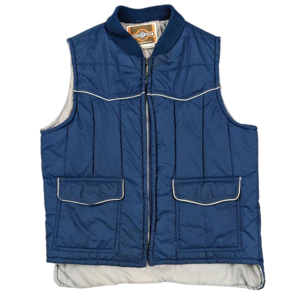 Vintage 80's Sears puffer vest Great colors Fits... - Depop