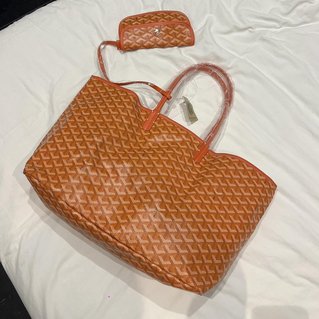 Brand new rep goyard tote bag in orange 🍊 Still in... Depop