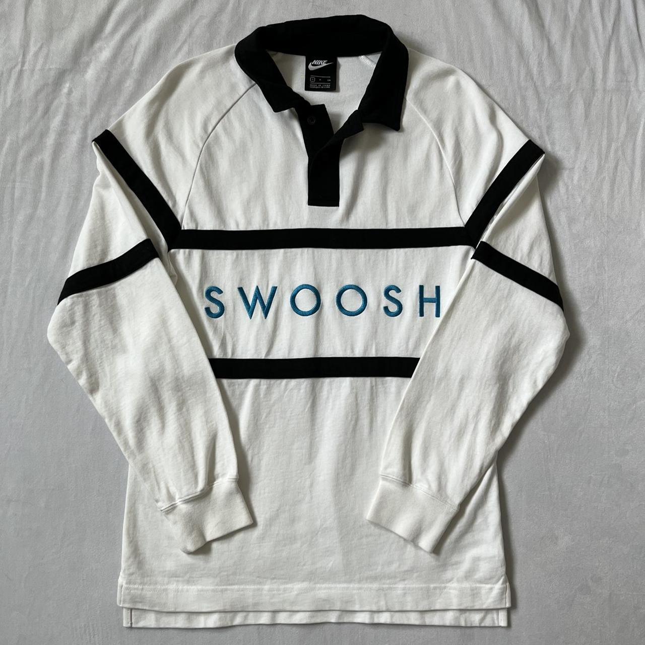 swoosh rugby shirt