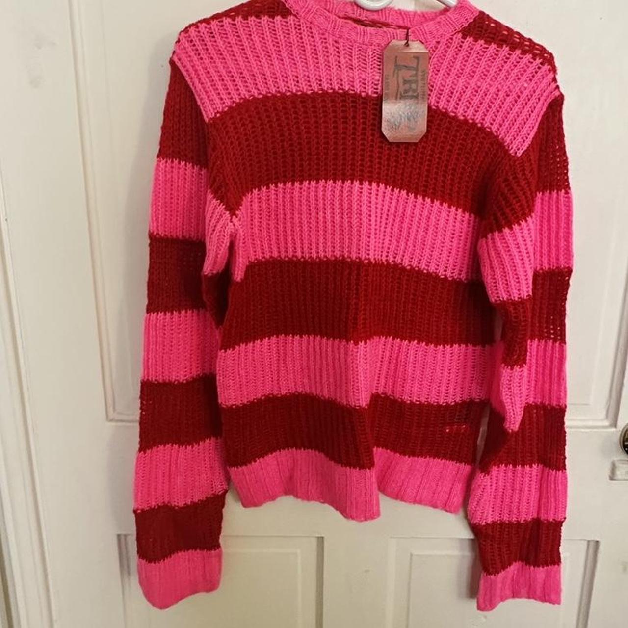 TRIPP nyc 💕 Pink and red sweater brand new with tag... Depop