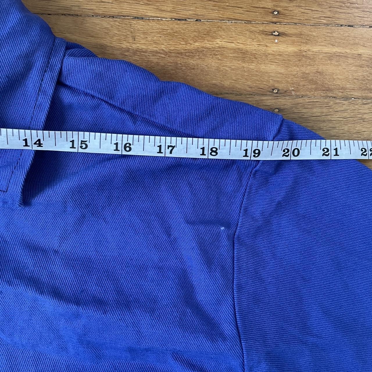 Vintage royal blue European workwear chore jacket/... - Depop