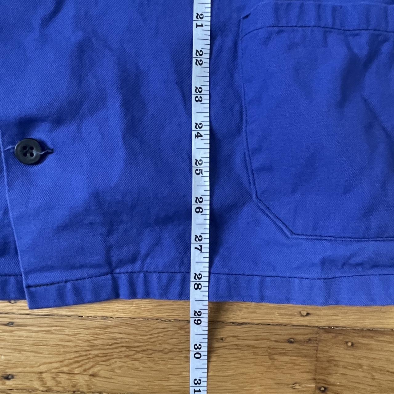 Vintage royal blue European workwear chore jacket/... - Depop