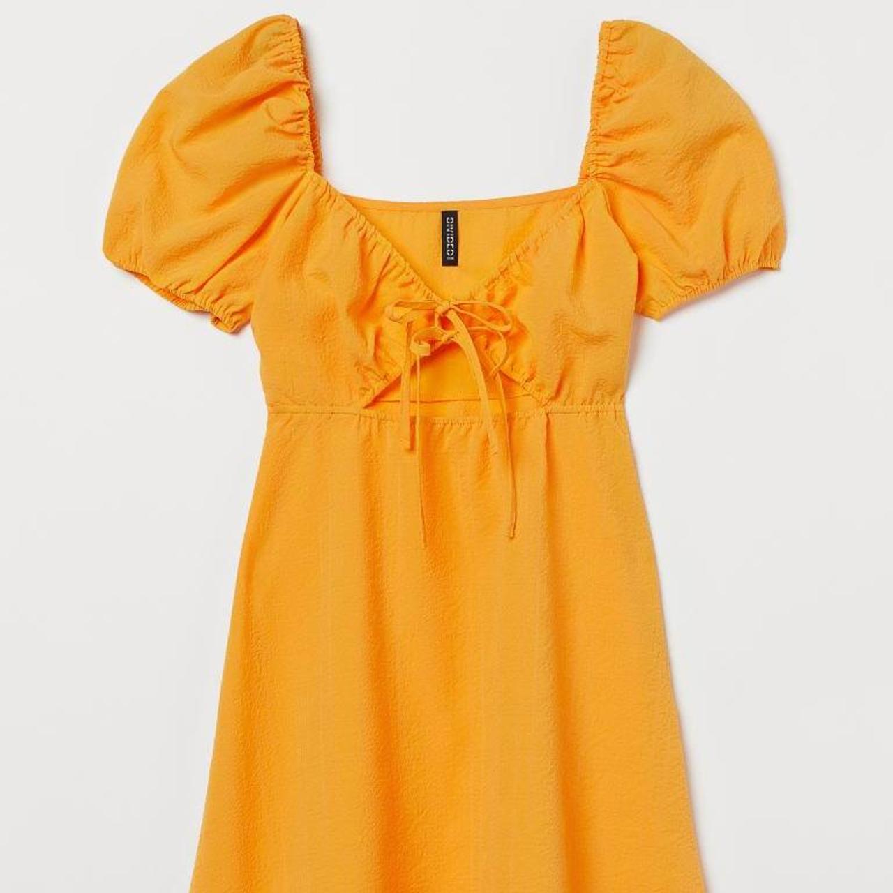 H&M Women's Yellow Dress Depop