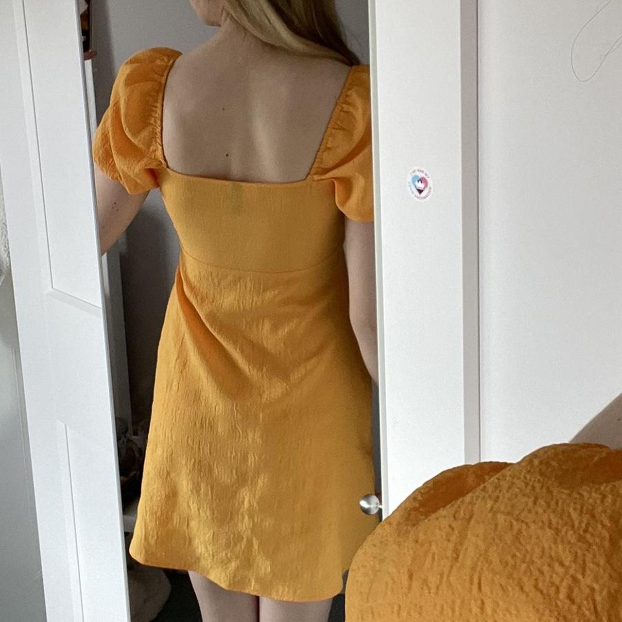 H&M Women's Yellow Dress Depop