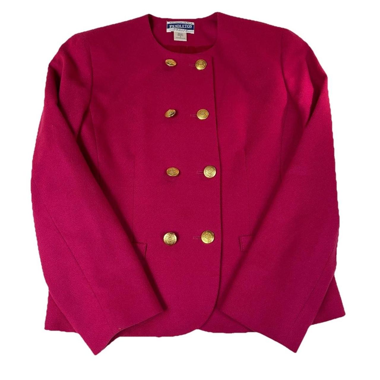 Pendleton Women's Blazer Jacket - Pink/Burgundy -… - image 1
