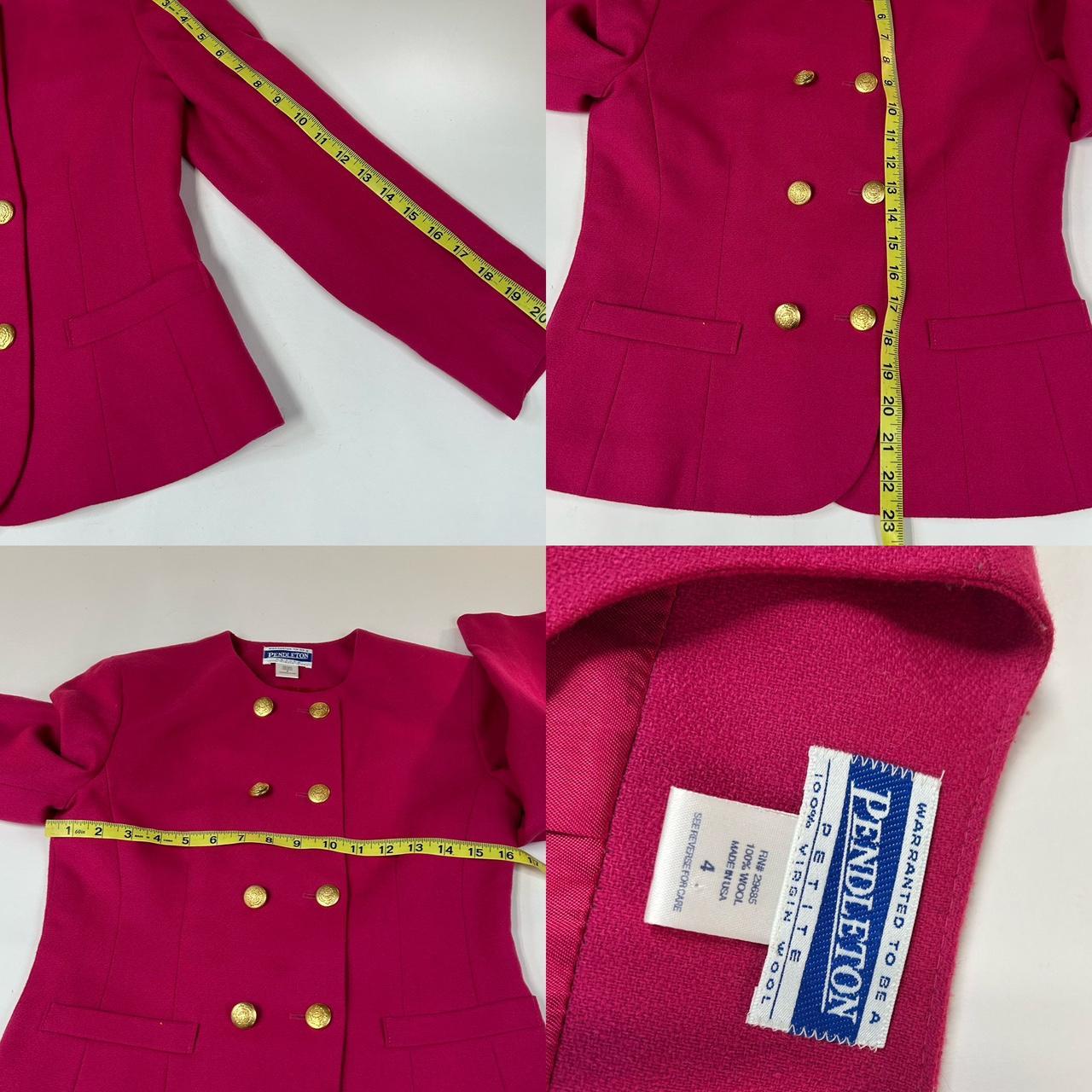 Pendleton Women's Blazer Jacket - Pink/Burgundy -… - image 3