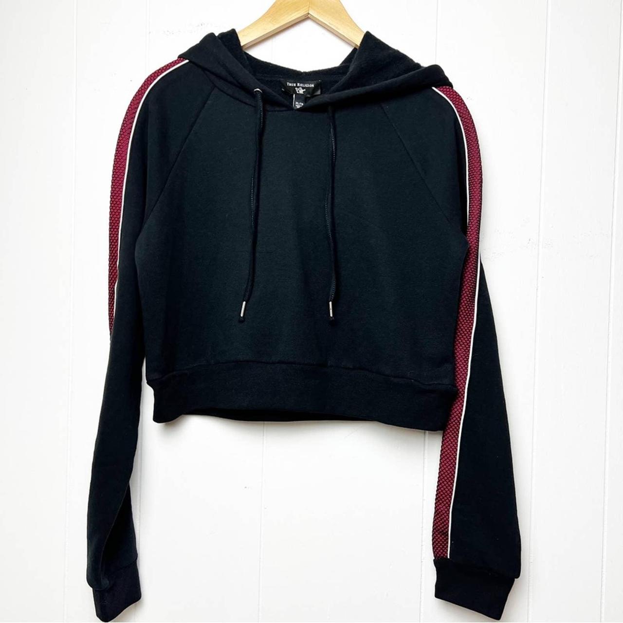 True religion stripe on sale hoodie