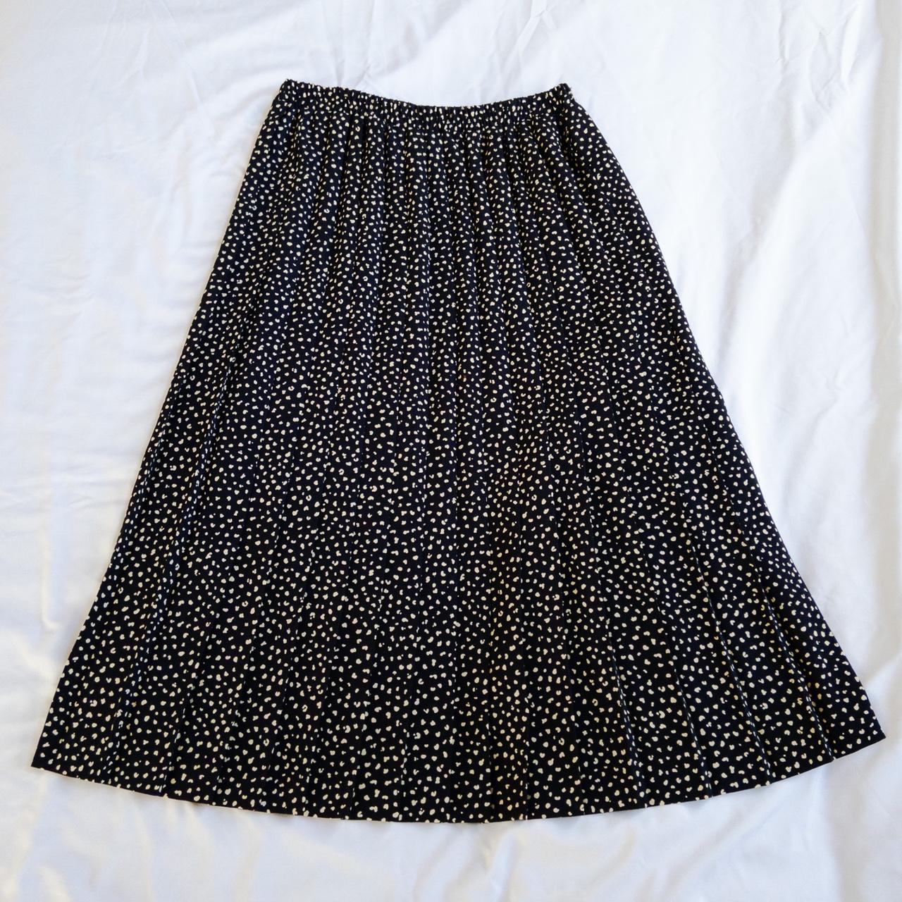 Urban Outfitters Women's Black and Tan Skirt | Depop