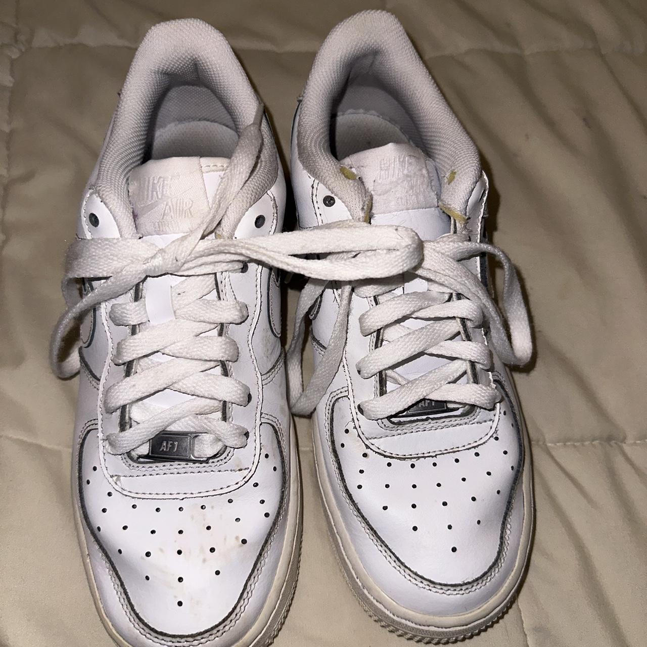 Air force 1 grade school size 6. Will fit a woman s. Depop