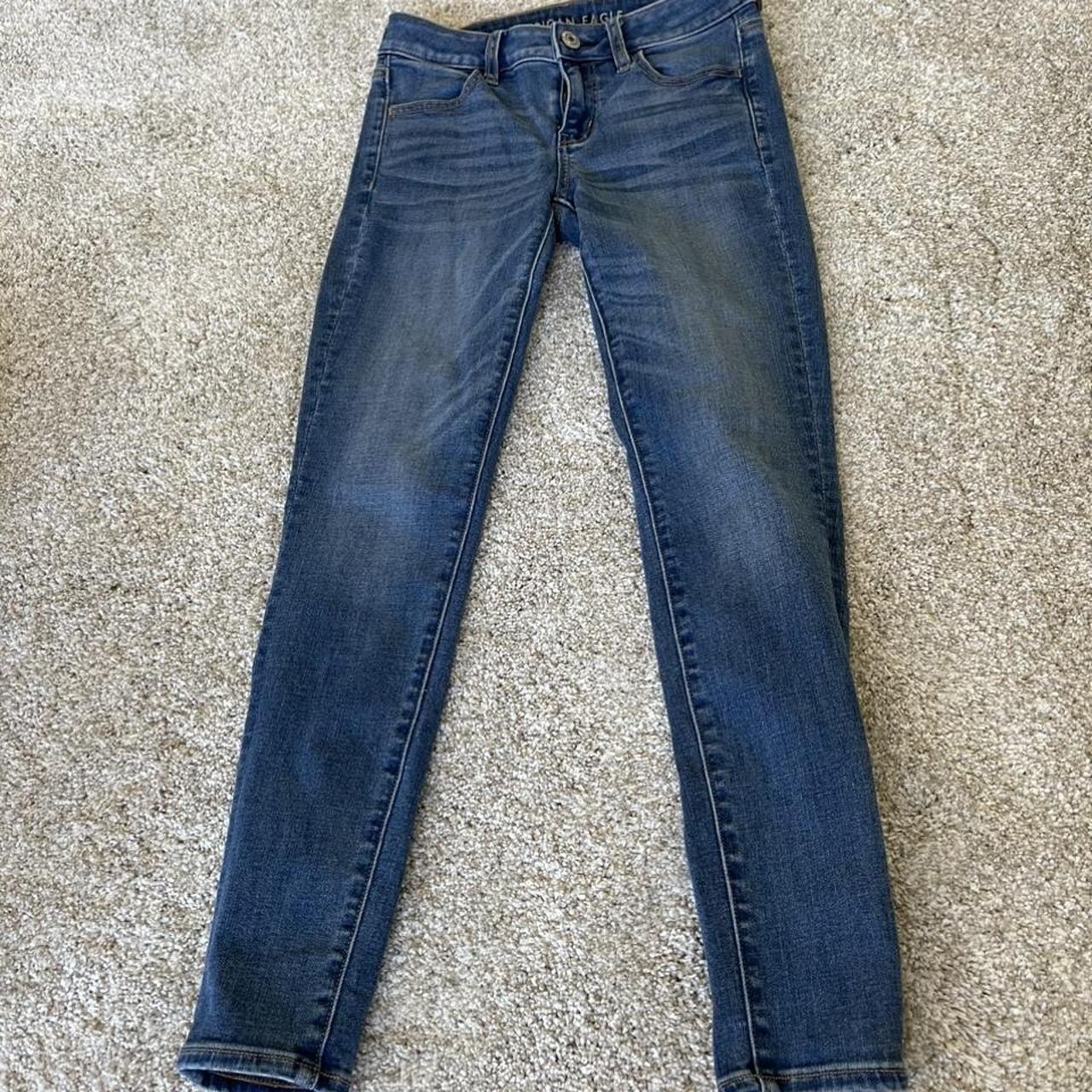 American Eagle Outfitters Women's Blue Jeans | Depop