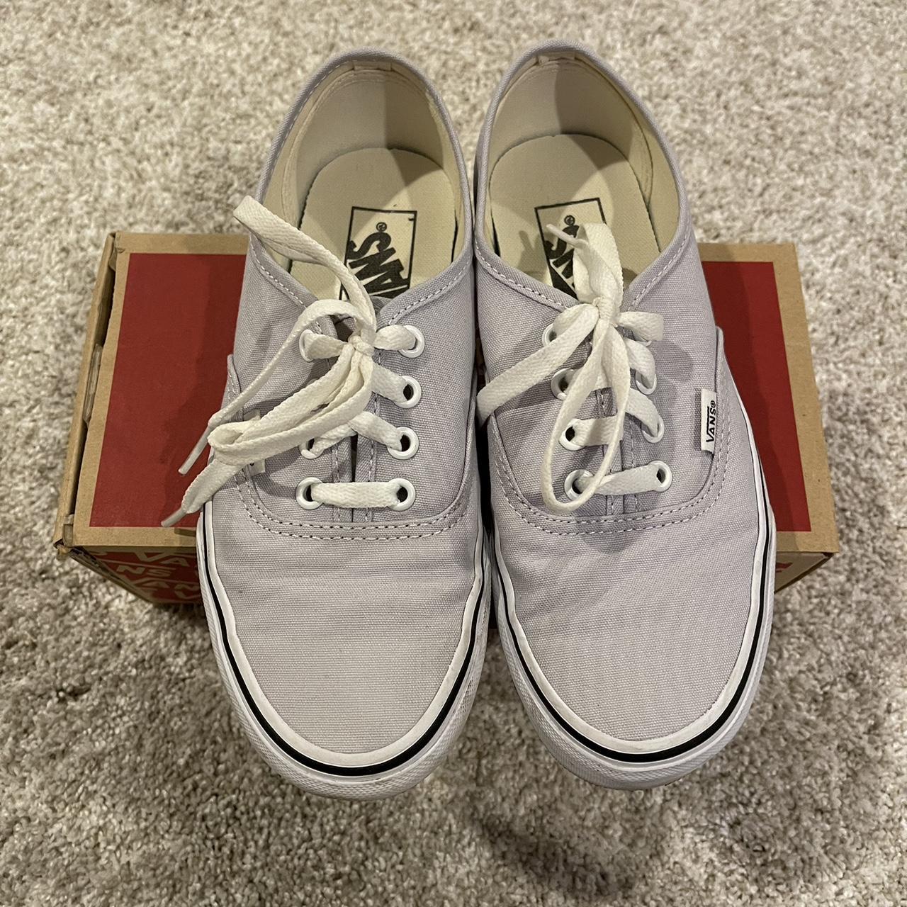 Light grey vans shoes size 6.5W. Good used... Depop