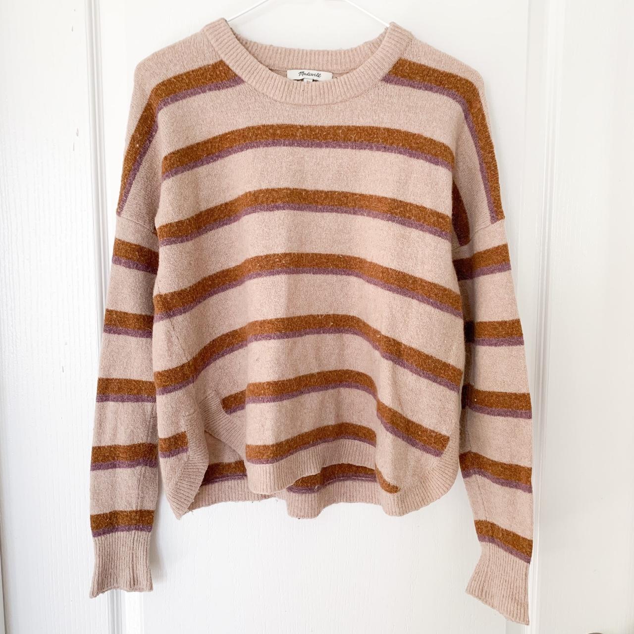 MADEWELL Westlake Striped Pullover Sweater Coziest