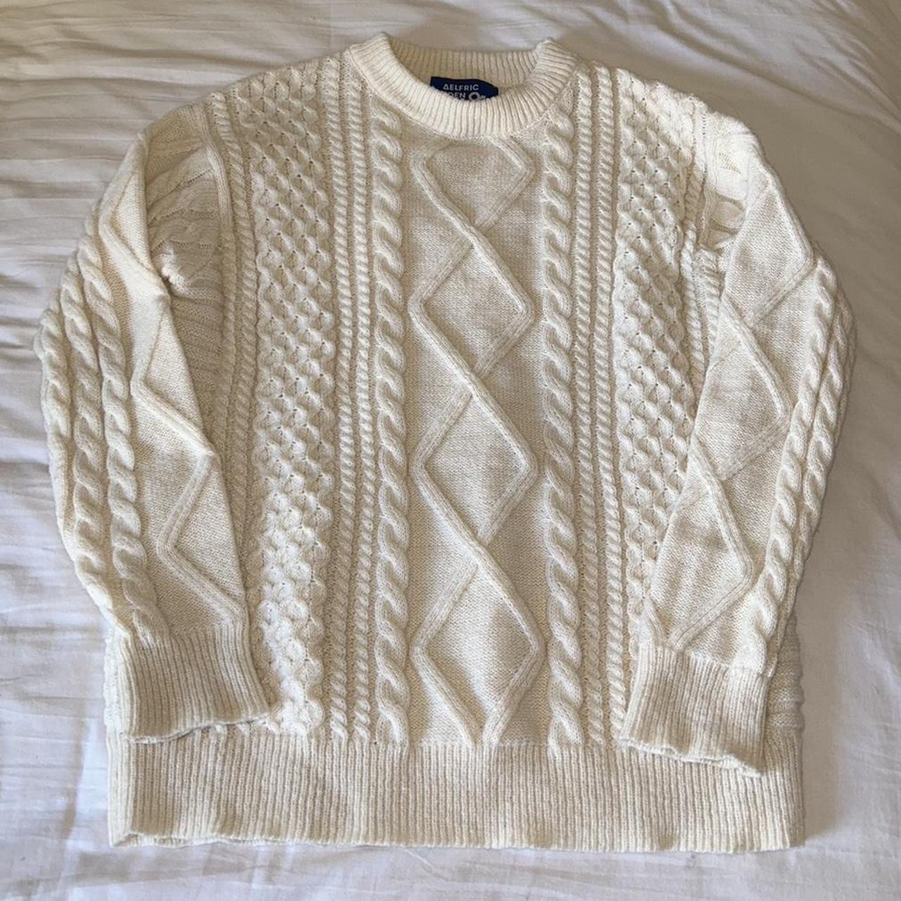 Aelfric Eden Cream Sweater - Women’s Size M - Knit... - Depop