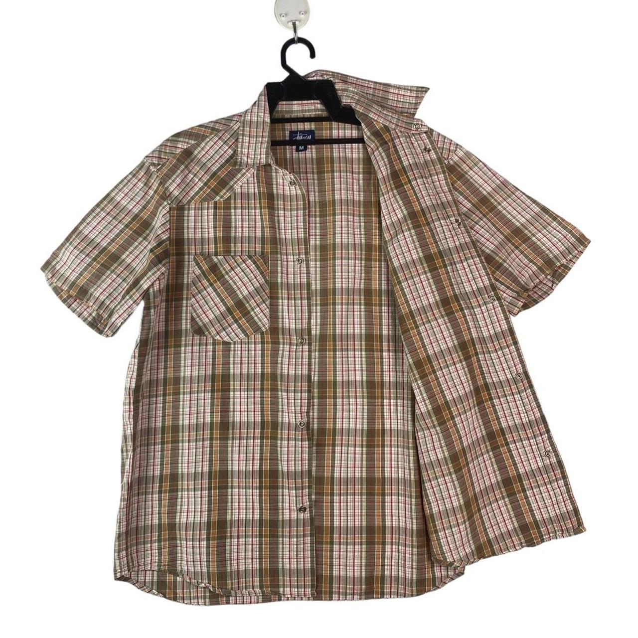 80s old stussy classic check shirt L size | nawona