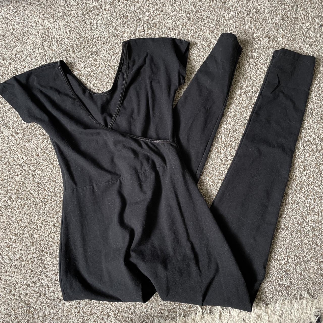 American Apparel Women S Black Jumpsuit Depop