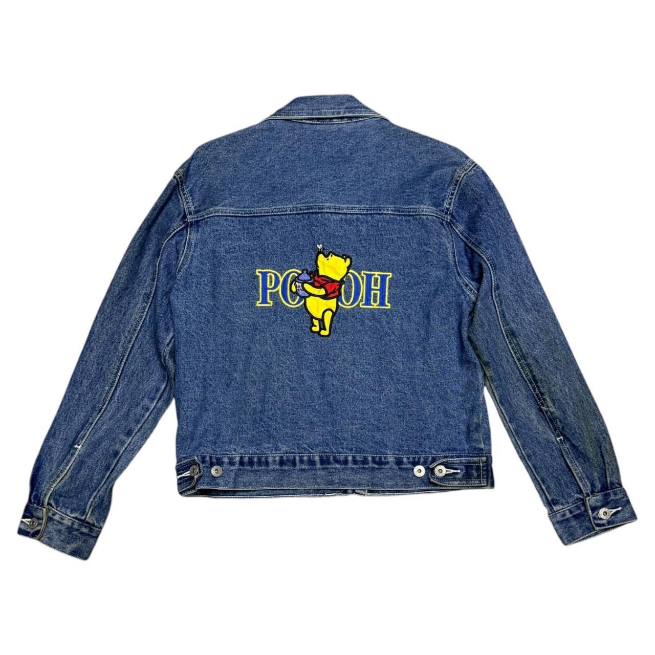 Winnie the pooh bomber fashion jean jacket