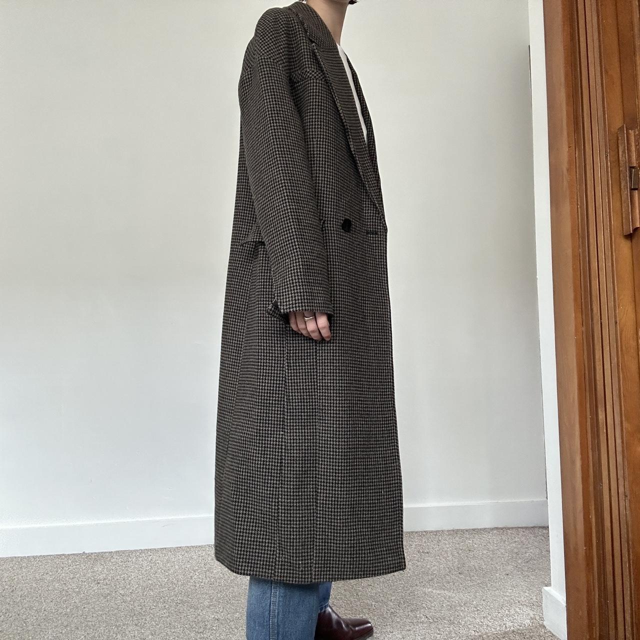 Zara houndstooth coat Depop