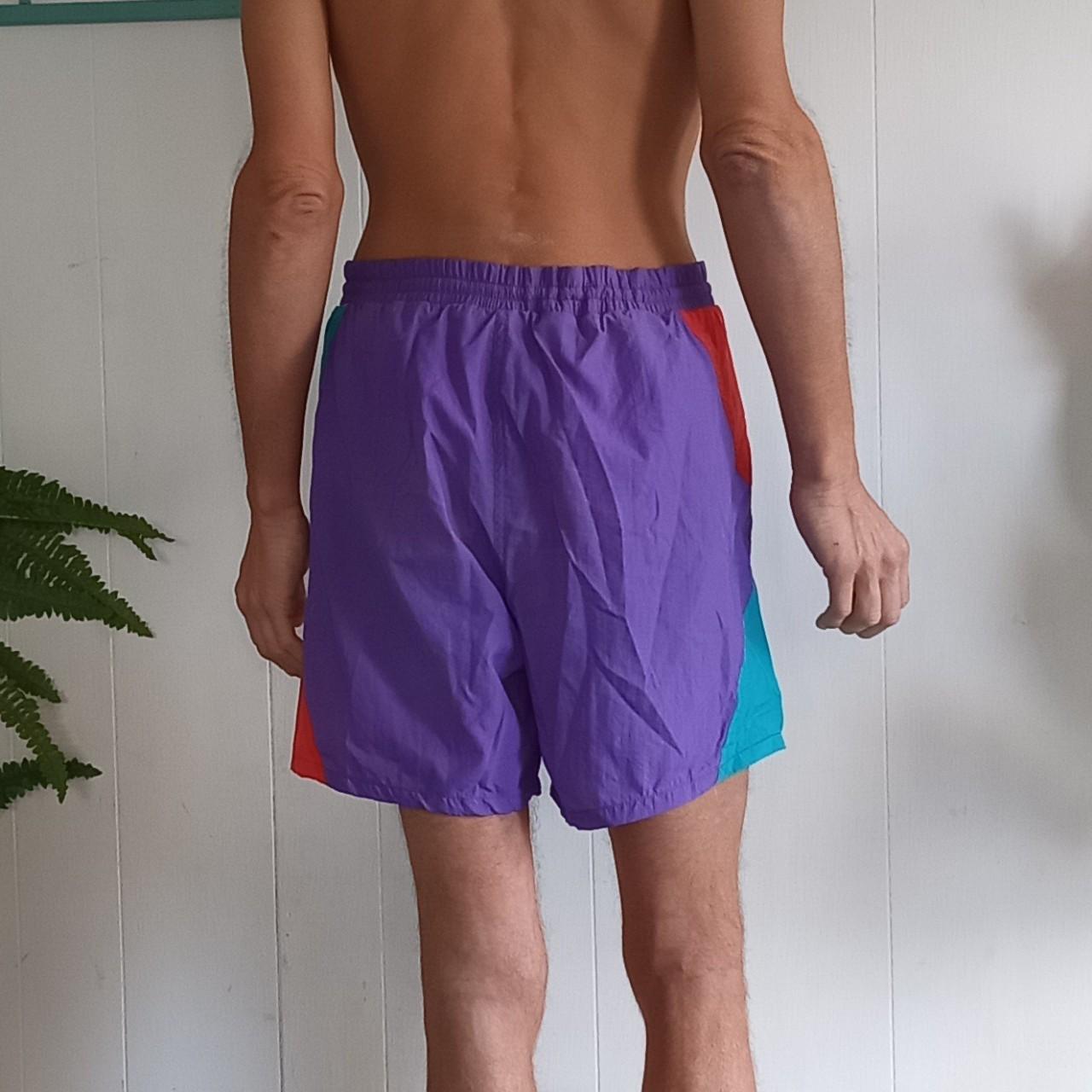 Ocean Pacific Men's Purple and Green Shorts | Depop