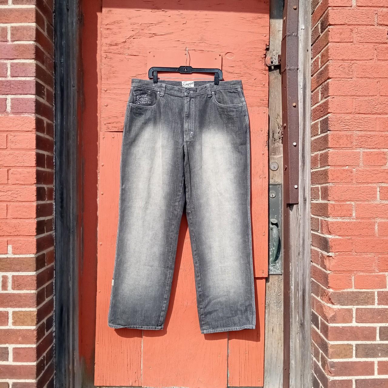 American Vintage Men's Grey and Silver Jeans | Depop