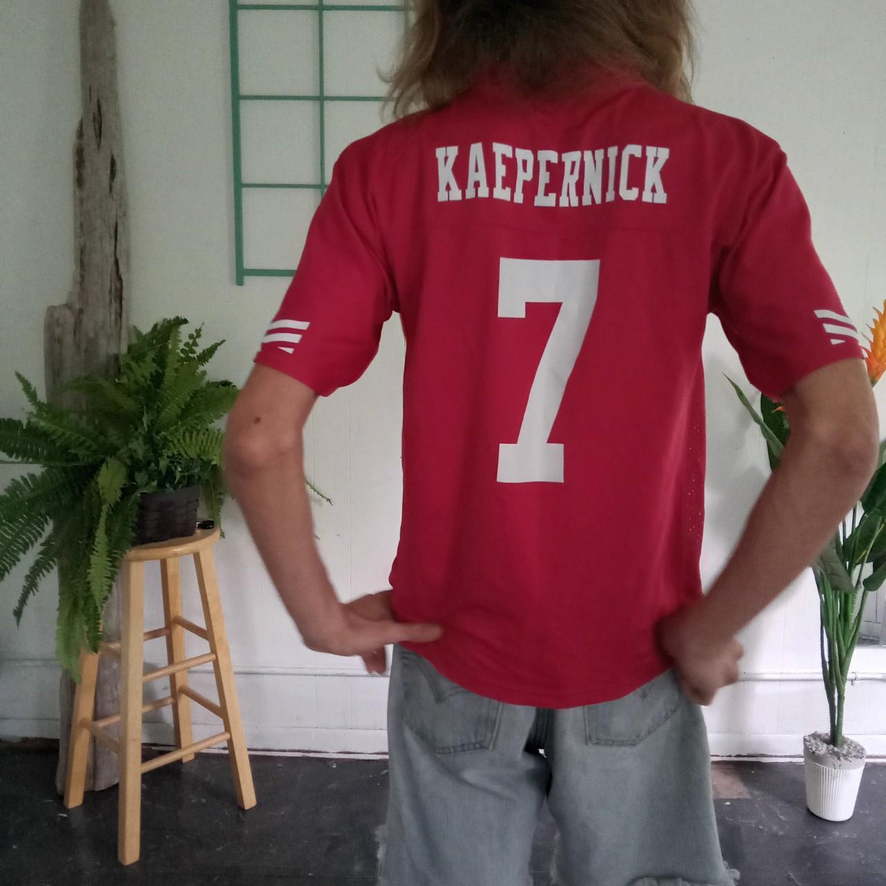 San Francisco 49ers Kaepernick jersey, size youth - Depop