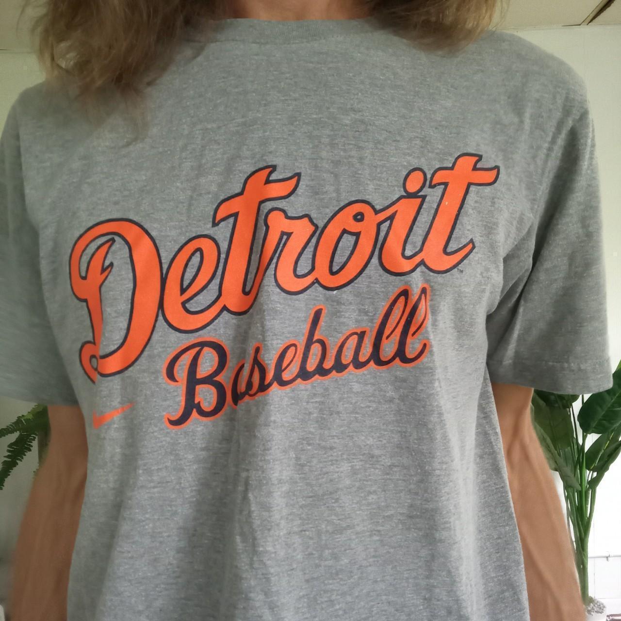 Y2K Detroit Tigers baseball shirt, great condition - Depop