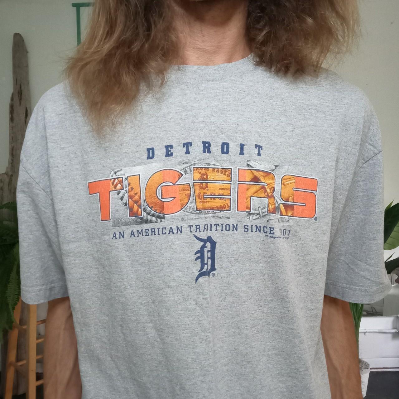 Y2K Detroit Tigers baseball shirt, great condition - Depop