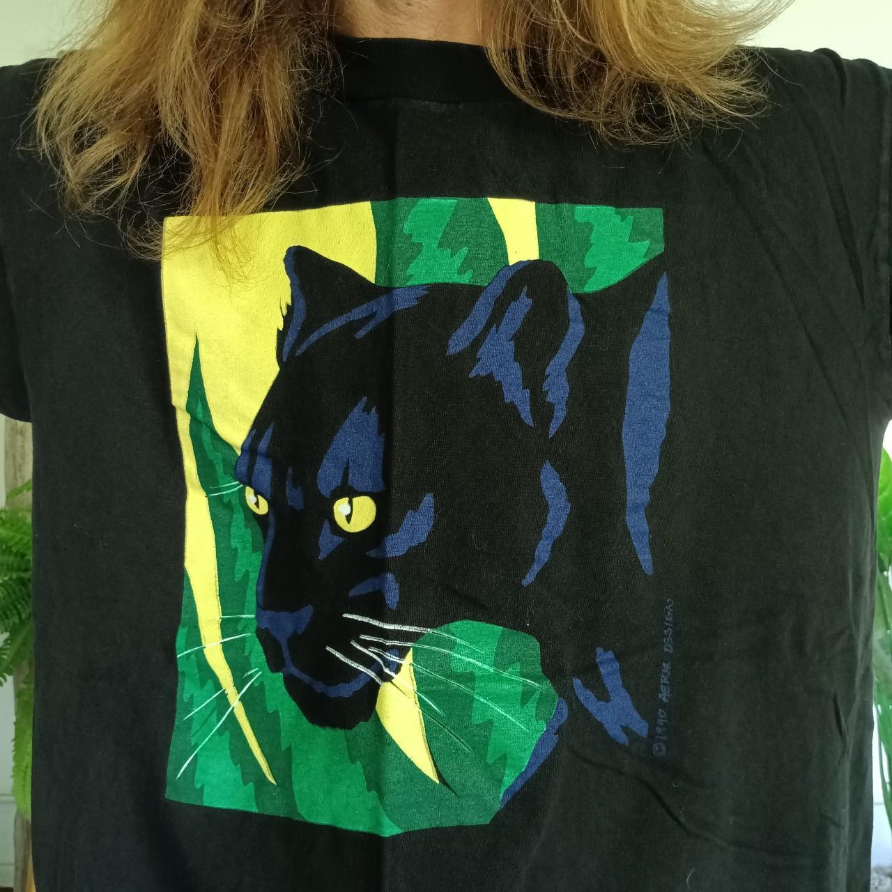 Vintage black panther t-shirt in perfect condition,... - Depop