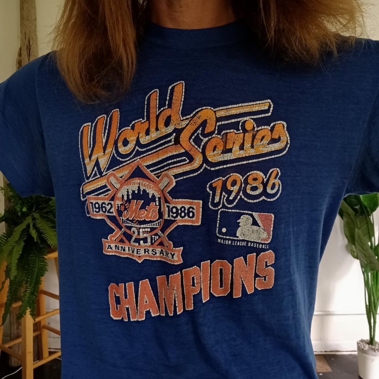 New York Mets 1986 World Series champions sweatshirt - Depop