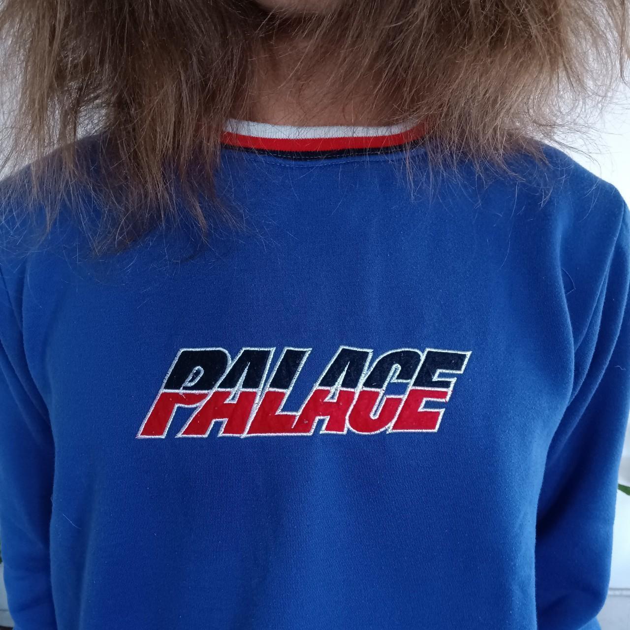 Palace Men's Sweatshirt - Red/Blue - M – Palace Skateboards ringer sweatshirt, minimal and highly …
