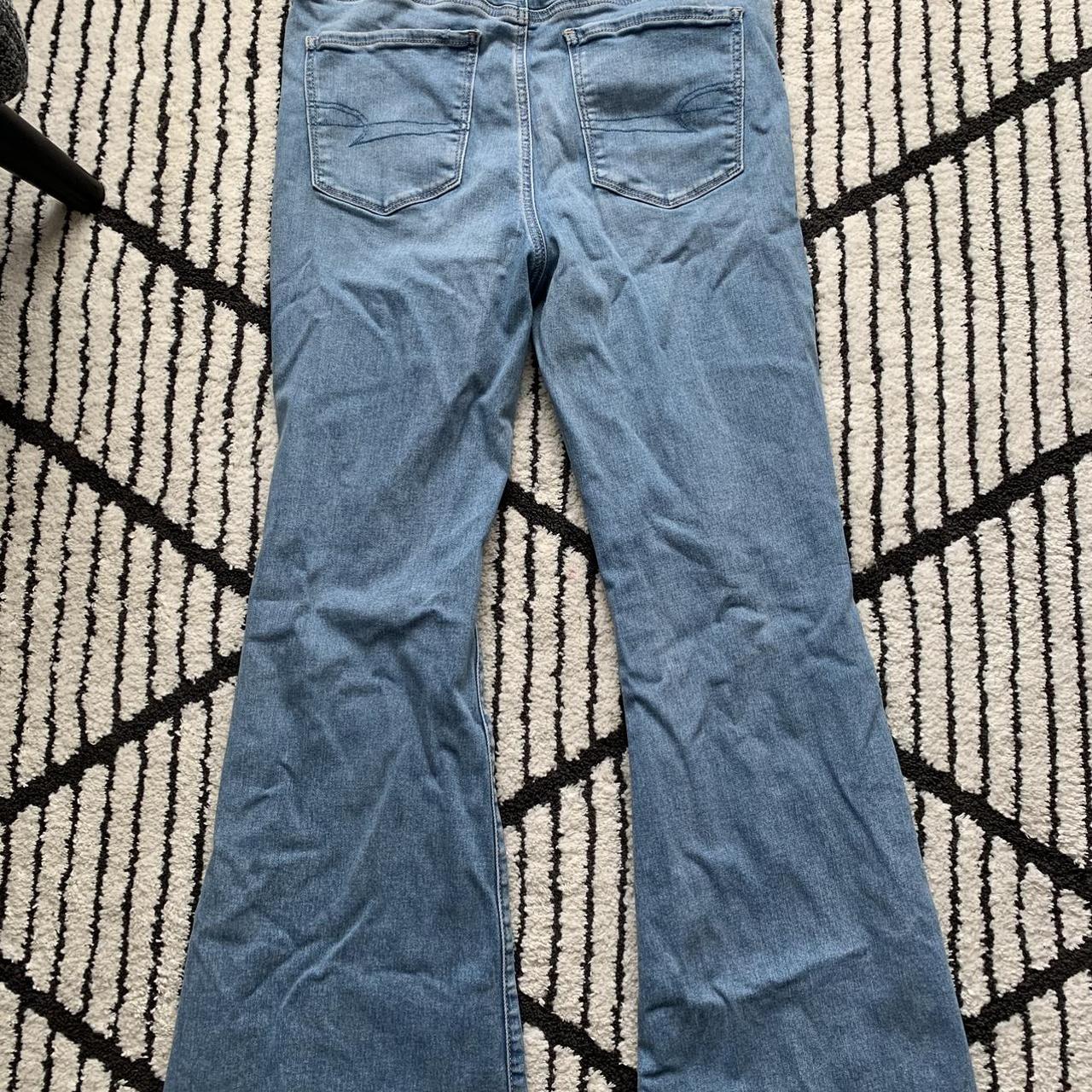American Eagle, flared jeans, next level stretch,... Depop