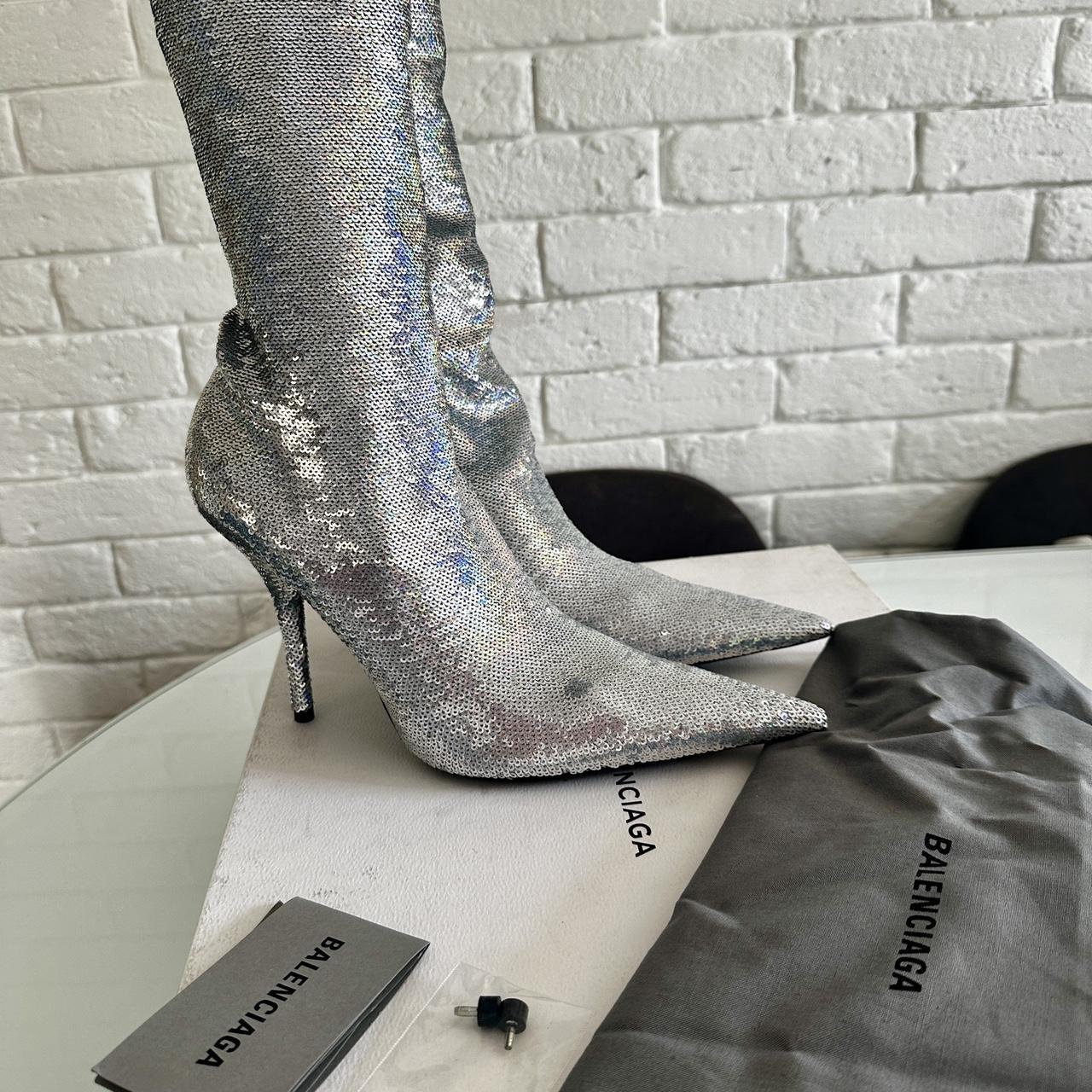 Balenciaga glitter boots online