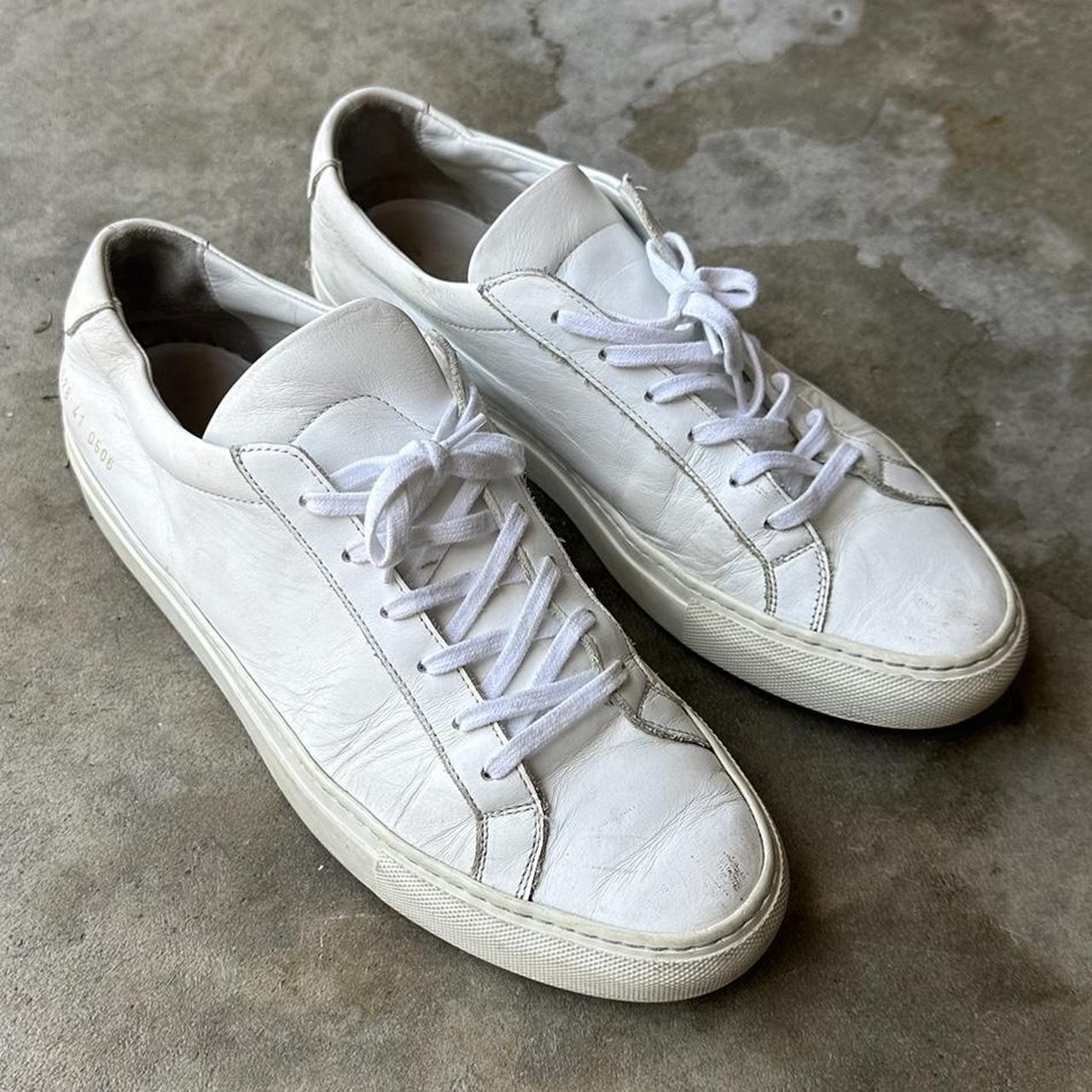 White Common Projects Sneakers Size 41 - Depop