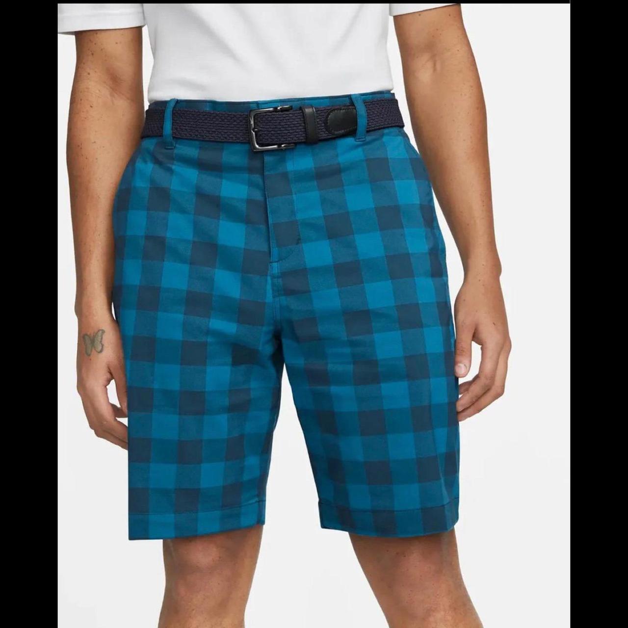 Nike store Dri-Fit UV Men's Plaid Golf Chino Shorts