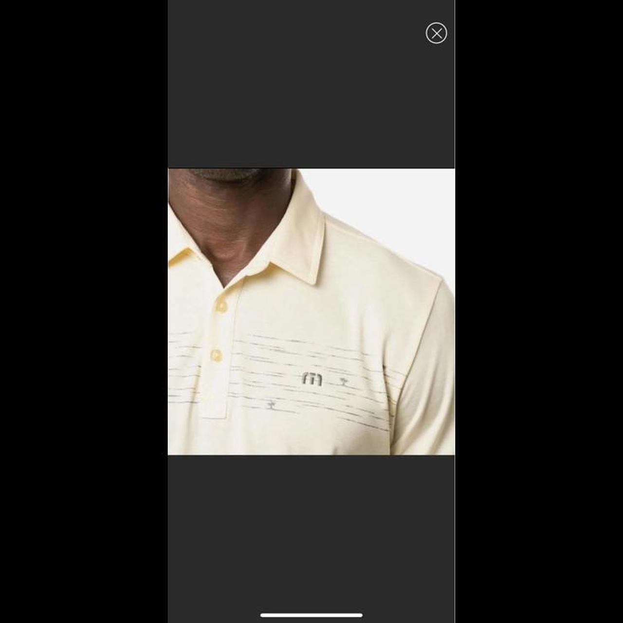 New Travis Mathew Prestige Performance Yellow Pit Boss Golf Polo Shirt Mens discount