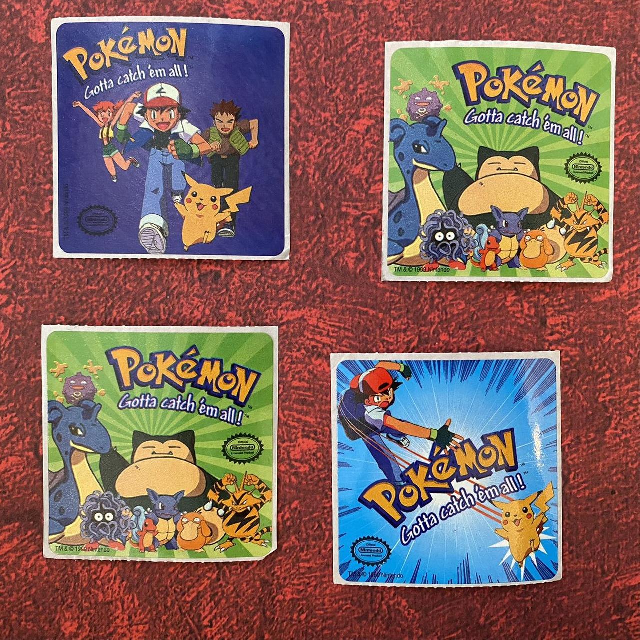 Vintage Pokémon stickers, Nintendo • 1999⚡️🏏🌀 ~ Ash Vintage Pokémon stickers, Nintendo • 1999⚡️🏏🌀 ~ Ash