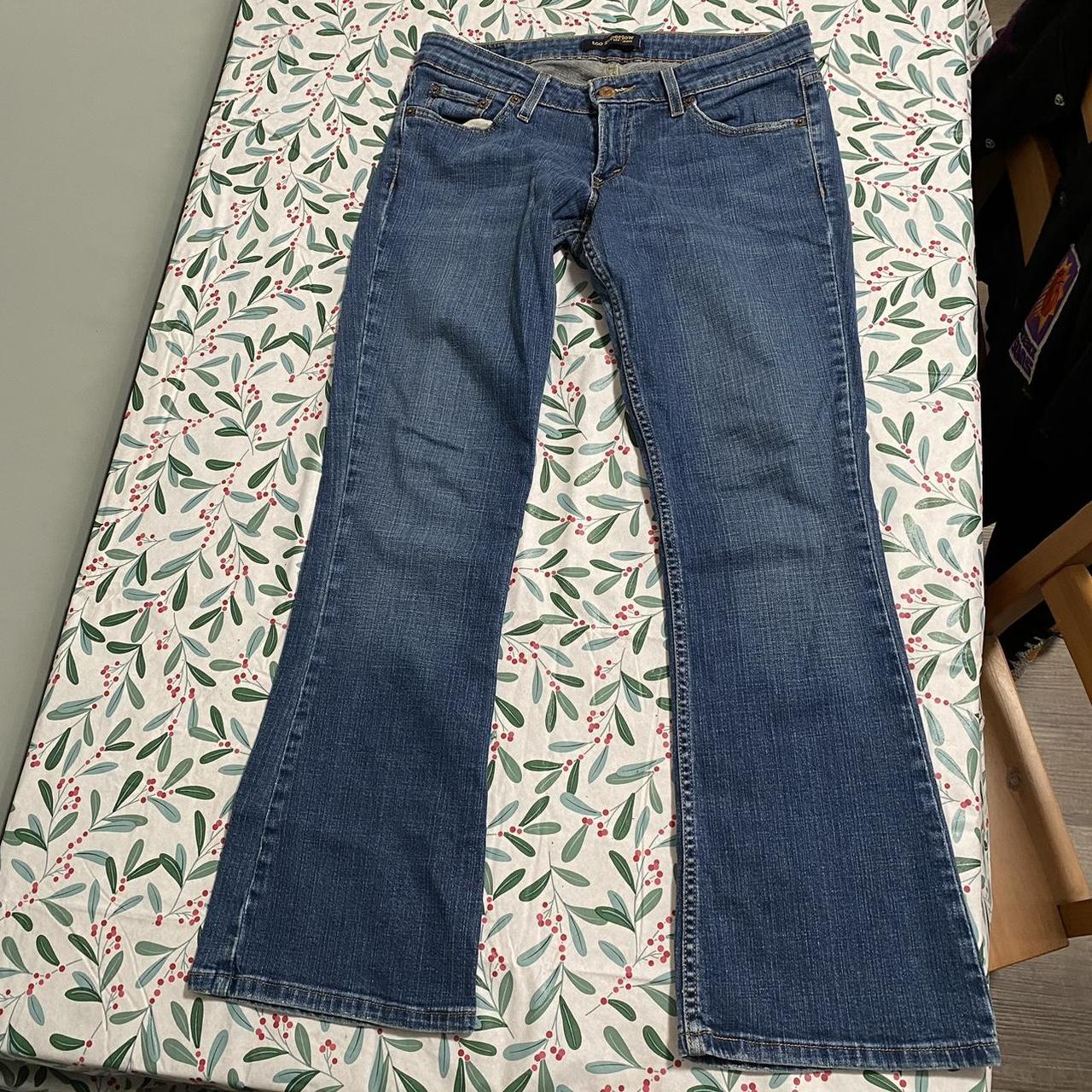 TOO SUPER LOW RISE BOOTCUT VINTAGE LEVIS sized 9... - Depop