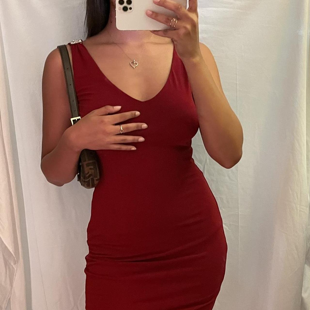 Carmen marc outlet valvo red dress