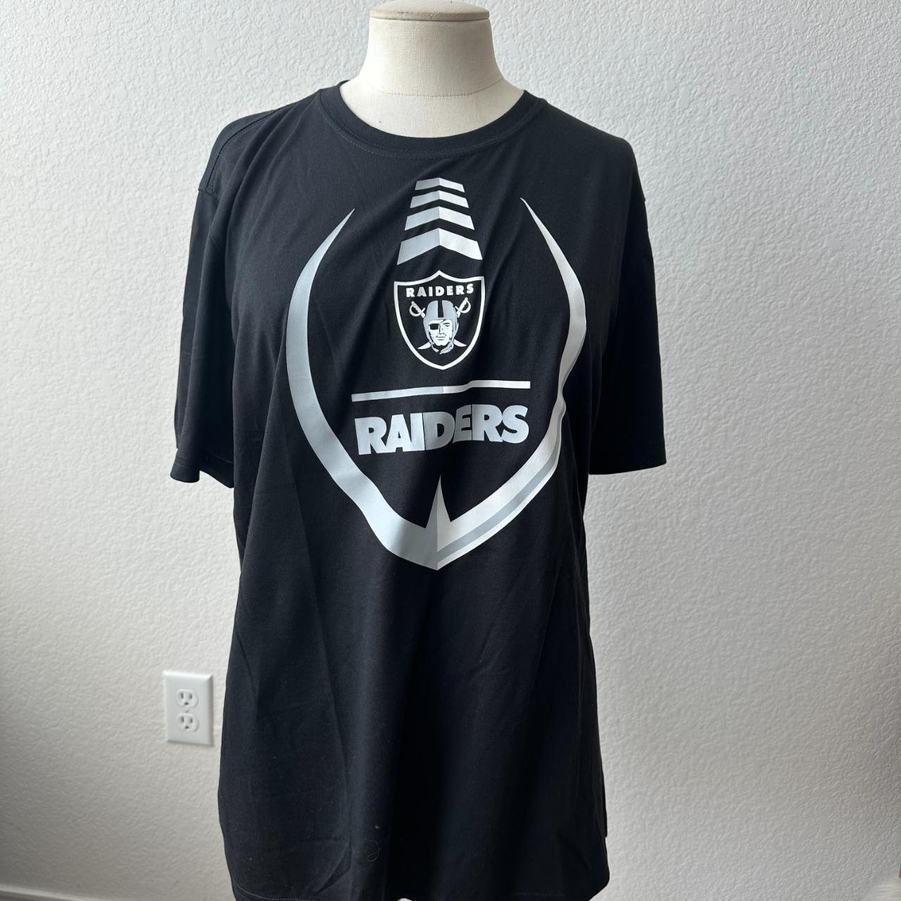 Nike Dri Fit Men's Black Raiders T-shirt Color: - Depop