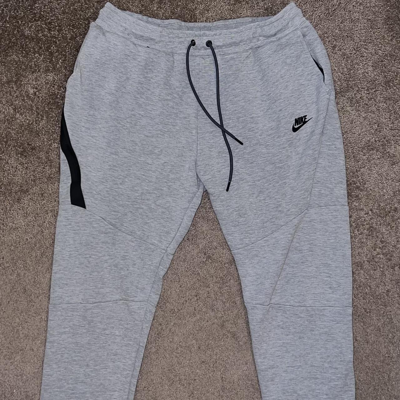 Nike Men's Grey and Black Joggers-tracksuits | Depop