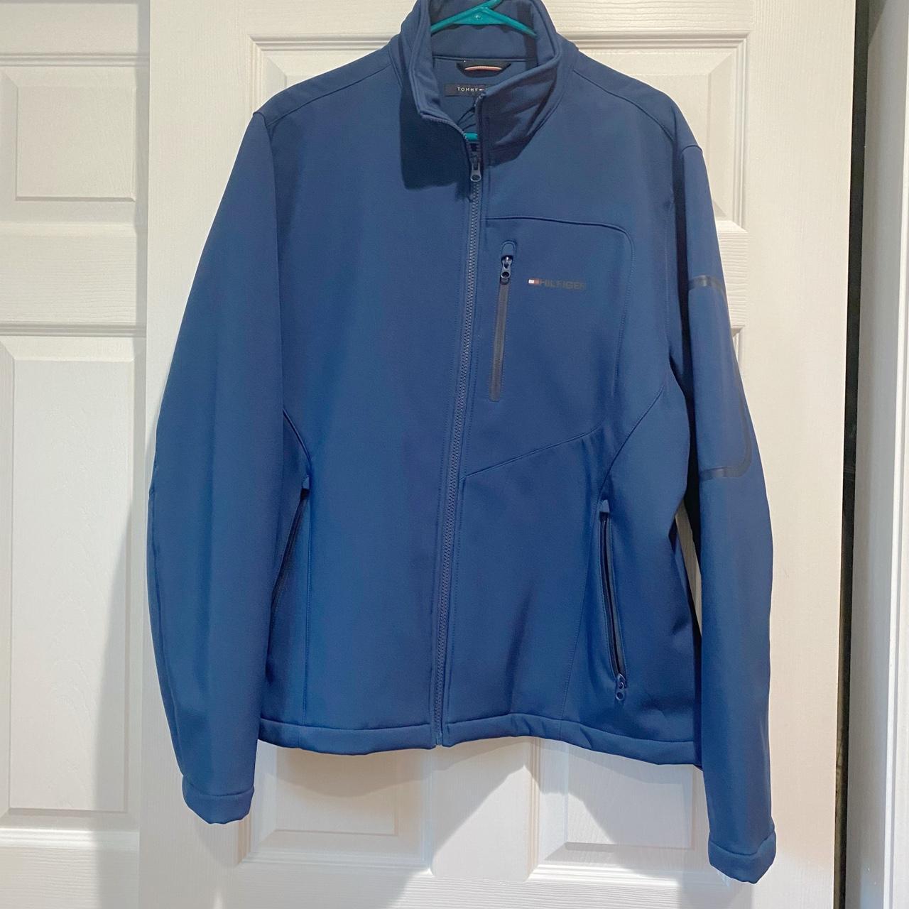 Tommy Hilfiger men’s jacket in blue, size XL. Brand... - Depop