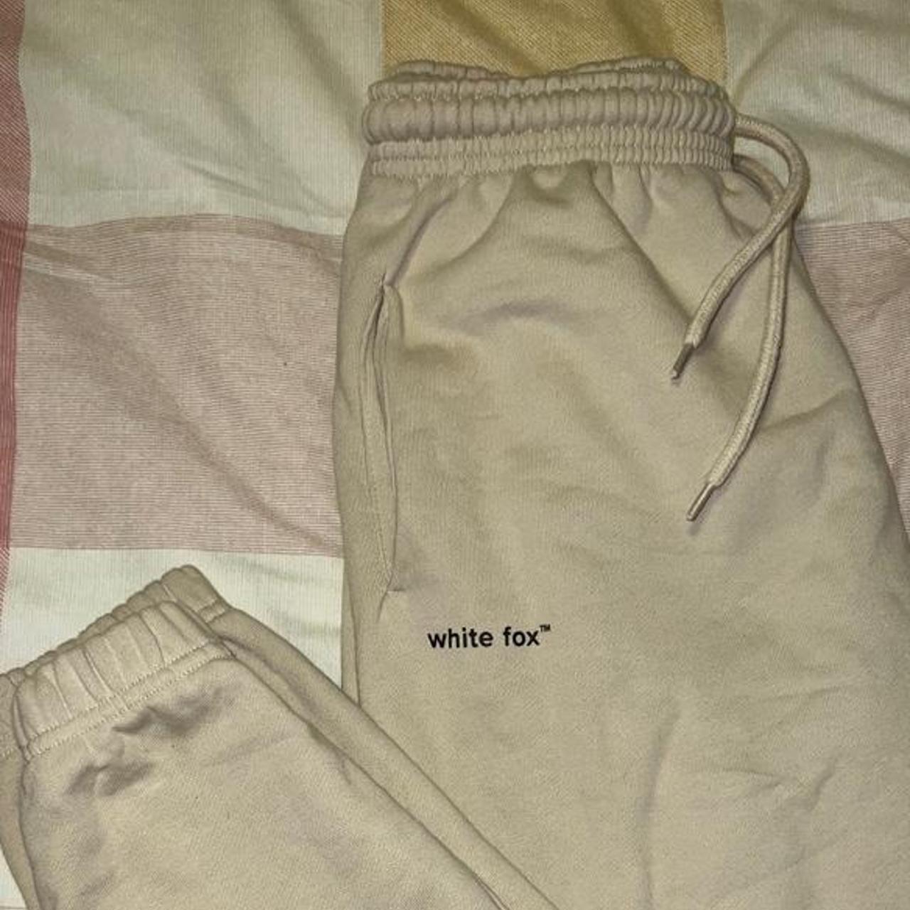 White fox tracksuits Depop